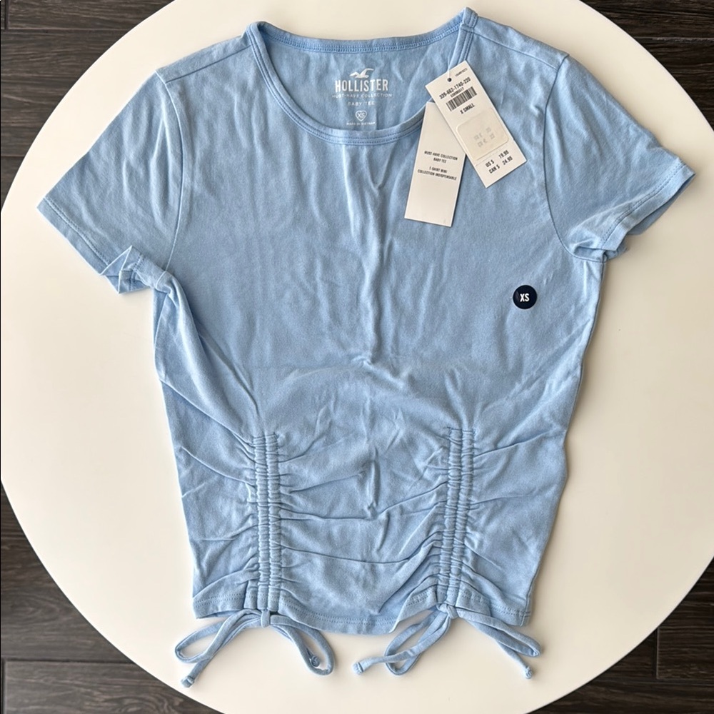 Hollister Blue Must Have Collection Baby Tee XS
